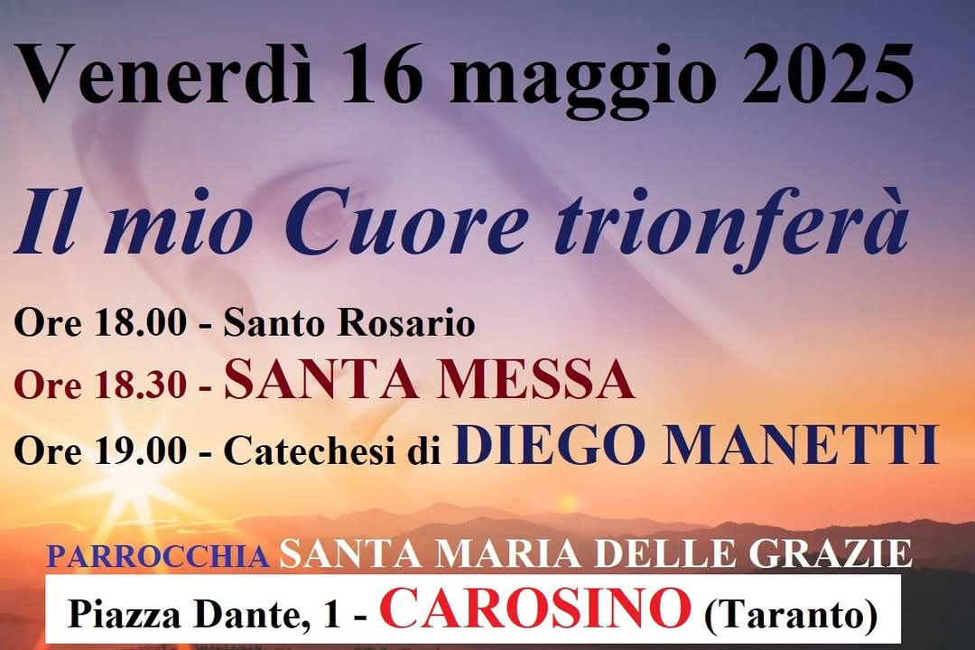 catechesi 16 maggio